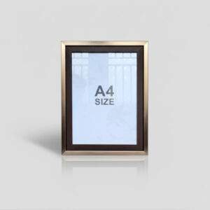 A4 Gold & Brown Premium Photo Frame Back
