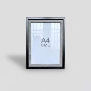 A4 Black & Gray Premium Photo Frame Back