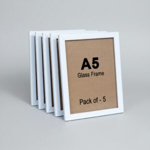 A5 White Color Photo Frame - Pack of 5