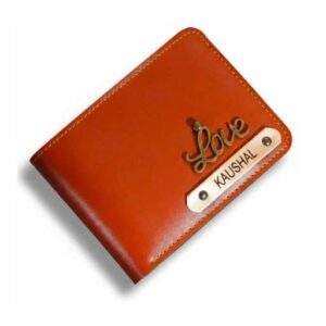Customized Tan Men Wallet