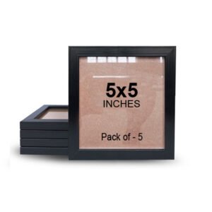 5x5 black photo frame