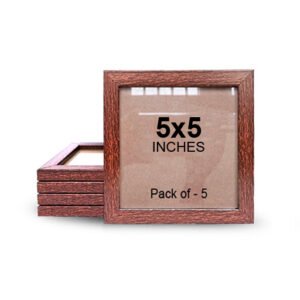 5x5 brown photo frame
