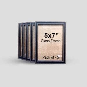 5x7" Dark Brown & Black Color Photo Frame - Pack of 5