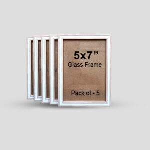 5x7" Ivory & White Photo Frame