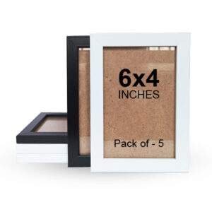 A6 White & Black Color Photo Frame