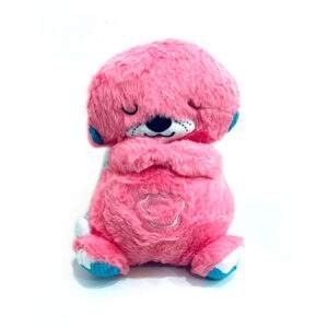 Soft Breathing Teddy Bear Realistic Motion Cute Stuffed Teddy (Flamingo Pink)