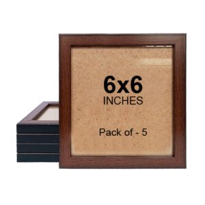 6x6 Dark brown photo frame