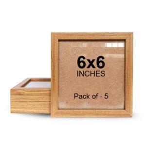 6x6 wood photo frame