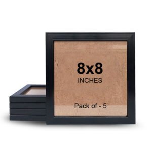 8X8 black photo frame