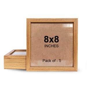 8x8" Wood Color Photo Frame - Pack of 5