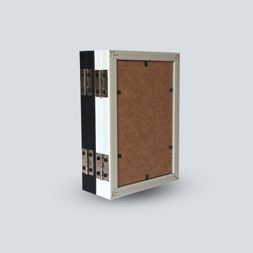 6x4 Foldable Photo Frame- White & Black- Pack of 2 - Image 2