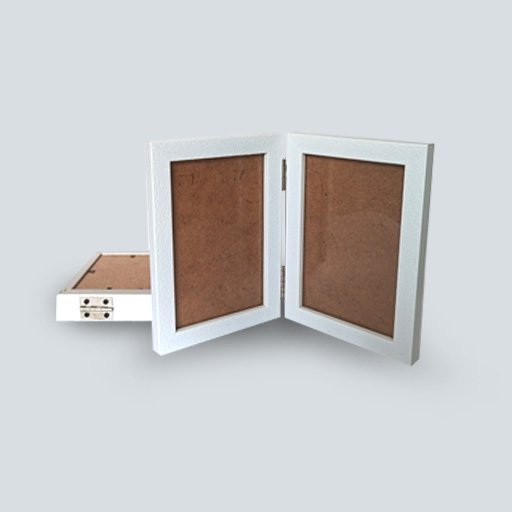 6x4 white foldable photo frame pack of 2