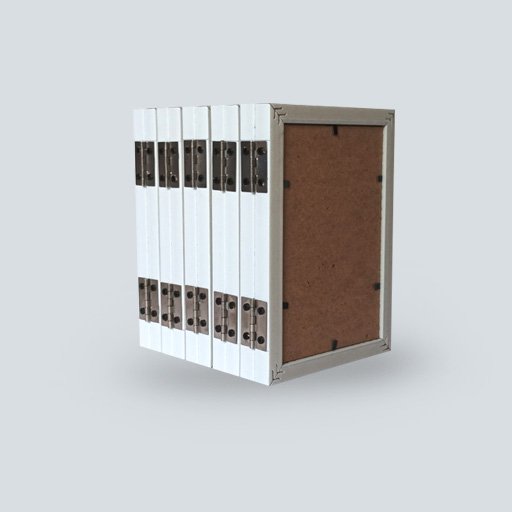 6x4 Foldable White Frame