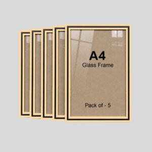 A4 Dual Color Frame Ivory Black Pack of 5