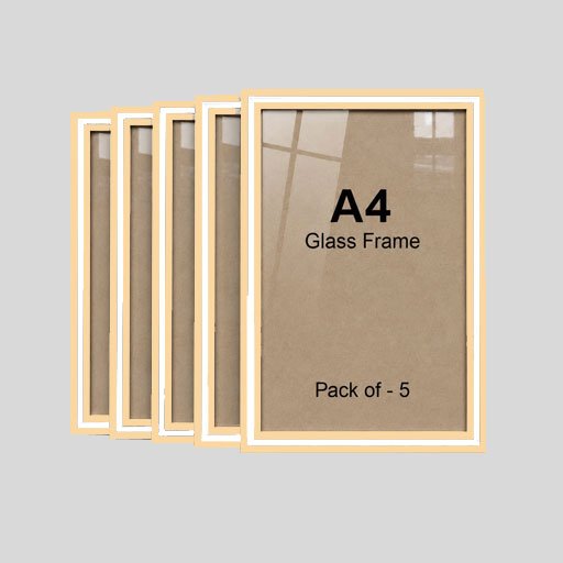 A4 Dual Color Photo Frame Ivory White