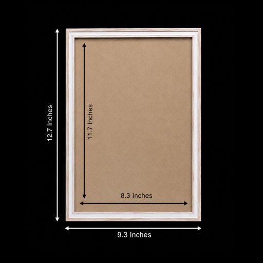 A4 Dual Color Photo Frame (Ivory & White)- Pack of 5 - Image 2