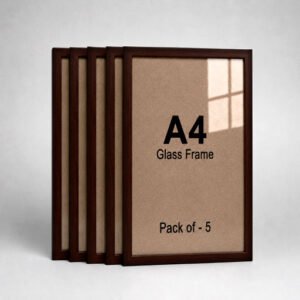 A4 Dark Brown Photo Frame Pack of 5